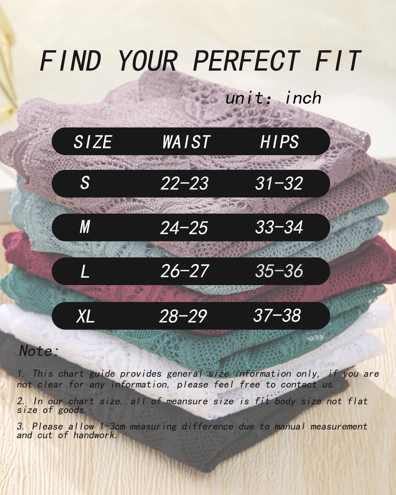 6 Pack Lace Underwear for Women Soft Briefs Embroidery Floral Panties S-XL